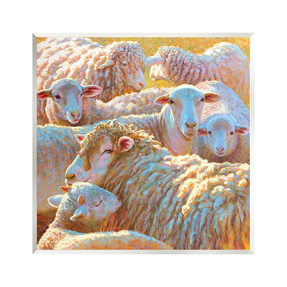 Sheep Herd Farm Animals Animals & Insects Painting Unframed Art Print Wall Art