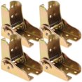 thumbnail image 3 of WHAMVOX 4pcs Locking Hinge Angled Folding Table Hinge Heavy Duty Spring Loaded Hinge, 3 of 8