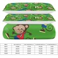 thumbnail image 2 of HAHDAXIA Monkey Pattern Bedding Solid Comforter Set for All Seasons 3 Pieces(1 Comforter+2 Pillowcases) Soft Microfiber Bedding Set Full(79"x90"), 2 of 7