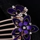 thumbnail image 4 of Flower Bride Hair Comb Delicate Headwear Headdress Wedding Dress Accessories Party Hair Ornament for Female Women (Purple), 4 of 4