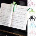 thumbnail image 3 of M Bookmark Metal Piano Score Ledger Multifunctional Book Folder Book Fixed Music Folder Stationery Universal Album T2H9, 3 of 7