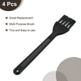 thumbnail image 5 of Uxcell Shaver Cleaning Brush Tools Black with 4.5 Inch Plastic Handle, 4 Counts, 5 of 5