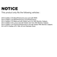 thumbnail image 2 of SIM Front Rear Semi-Metallic Brake Pads Kit for Car Cadillac ATS CTS KSM-100486, 2 of 2