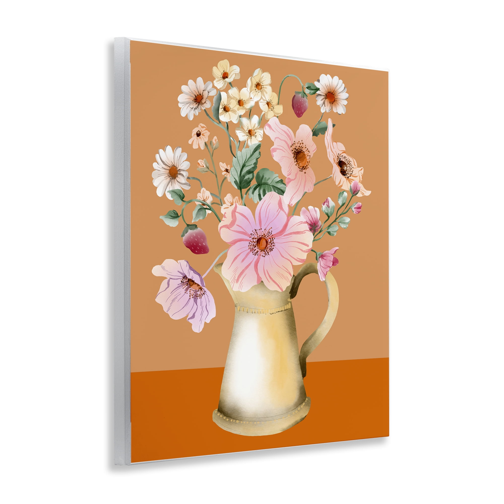 Stupell Industries Garden Florals in Jug Plants & Flowers Painting Unframed Art Print Wall Art, 11 x 14