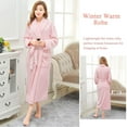 thumbnail image 4 of a.Jesdani Peignoir Long pour Femmes en Molleton Peluche Doux Peignoir de Nuit Pyjama pour Dames Tenue de Nuit Robe de Chambre, 4 of 6