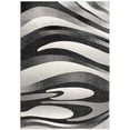 thumbnail image 3 of 2â€™ x 10â€™ Black and Gray Abstract Marble Runner Rug, 3 of 7