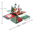thumbnail image 6 of 3D Pop Up Christmas Cards Handmade 3D Greeting Card Gift Box with Envelopes Foldable Merry Christmas Celebration Cards for Family Friends, 6 of 7