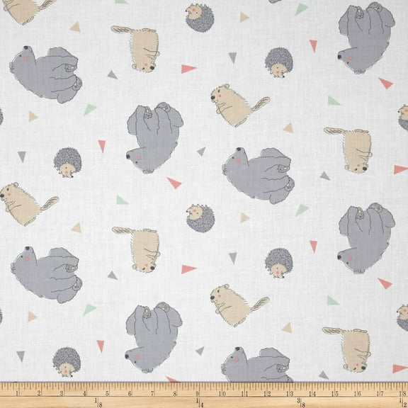 Springs Creative Nursery Camp Wee One Toss Up Multi 100% Cotton Fabric sold by the yard