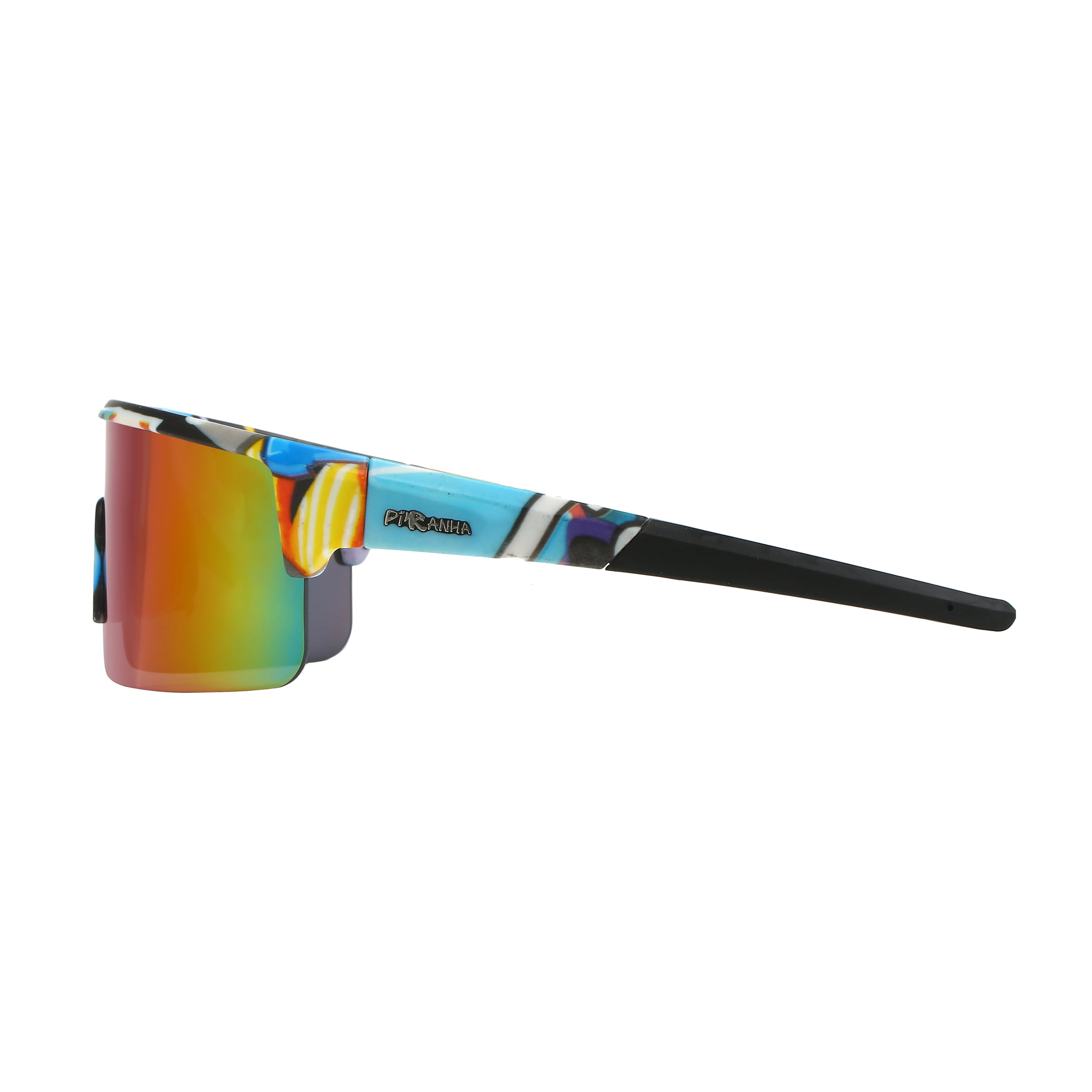 Piranha Benjamin Shield Sports Sunglasses - Multicolor Mirror Lens