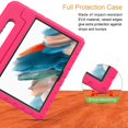 thumbnail image 7 of Galaxy Tab A8 10.5" Case - TECH CIRCLE [Kickstand /Handle] Rugged Case Lightweight Plastic Drop Proof Kids Cover for Samsung Galaxy Tab A8 (10.5-Inch) (SM-X200) 2022 Tablet, Rose, 7 of 7