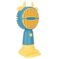 thumbnail image 3 of Ventilador de mano manos libres 7 aspas diseño de pluma biónica ventilador de bolsillo rejilla de seguridad recargable por USB con orificio para cordón para el verano ANGGREK  Otros, 3 of 8