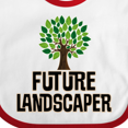 thumbnail image 4 of Inktastic Future Landscaper Horticulture Specialist Boys or Girls Baby Bib, 4 of 4