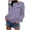 Purple, variant on Kaemgyyd Sweatshirts for Women Crewneck Long Sleeve Stripe Tops Lightweight Fashion Fall Pullover