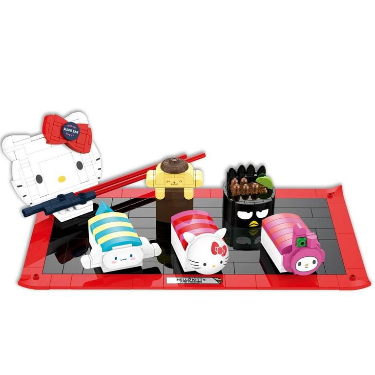 Free Shipping! Brickcraft Hello Kitty Sushi Bar Brick Building Kit