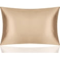 thumbnail image 7 of DISANGNI 100% Mulberry Silk Silk Pillowcase, Used for Hair and Skin, Envelope Type, Silk on one Side and Tencel on The Other Side, 1pc (Gold, 1 pc Standard Size 20"x26"), 7 of 7