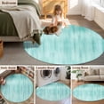 thumbnail image 5 of Round Rug 3.3Ft Washable Non-Slip, Turquoise Circle Area Rugs for Living Room Bedroom, Modern Abstract Art Ombre Striped Indoor Floor Mats Carpet Runner for Home Decor Aesthetic, 5 of 8
