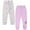 Gray / purple, variant on L.O.L. Surprise! Bon Bon Diva Little Girls Fleece 2 Pack Pants Little Kid to Big Kid