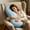 Blue-80*24CM/BU, variant on 2 Pack Long Body Pillow Ergonomic Support Pillow for Side Sleepers Pregnancy Back Hip Knee Pain Relief Soft Breathable