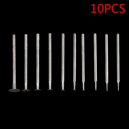

10PCS Grinding Bit Accessory Ultra-Thin T Head Shank Diamond Mounted Point Tool