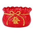 thumbnail image 1 of simhoa Ceramic Flower Pot with Drainage Hole Chinese Traditional Pot Flower Red, 1 of 8