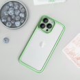 thumbnail image 6 of for iPhone 14 Pro Clear Case with Camera Lens Protector Luxury Plating Phone Case Slim Soft TPU Shockproof Protective Phone Case for iPhone 14 Pro 6.1 inch Women Men, Green, 6 of 13