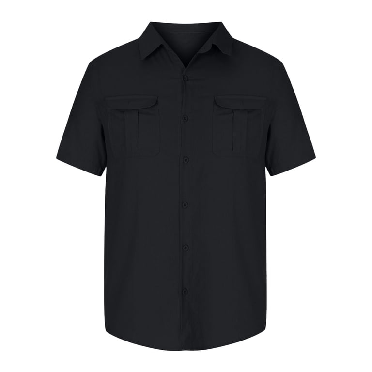 rockabilly dress shirt Floral Embroidered Rockabilly Shirt - Jet Black
