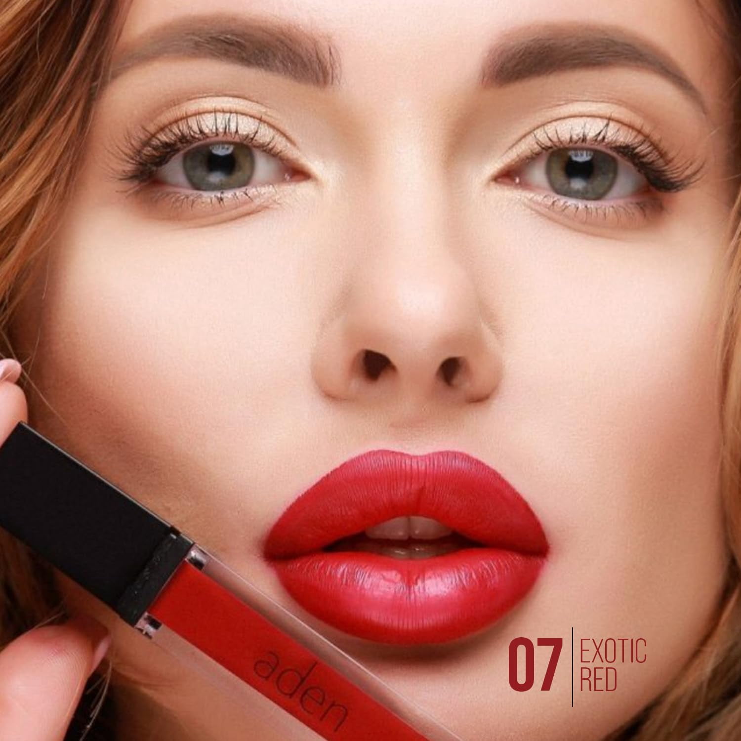 aden Tattoo Matte Lipstick - 7ML - (07 Exotic Red)