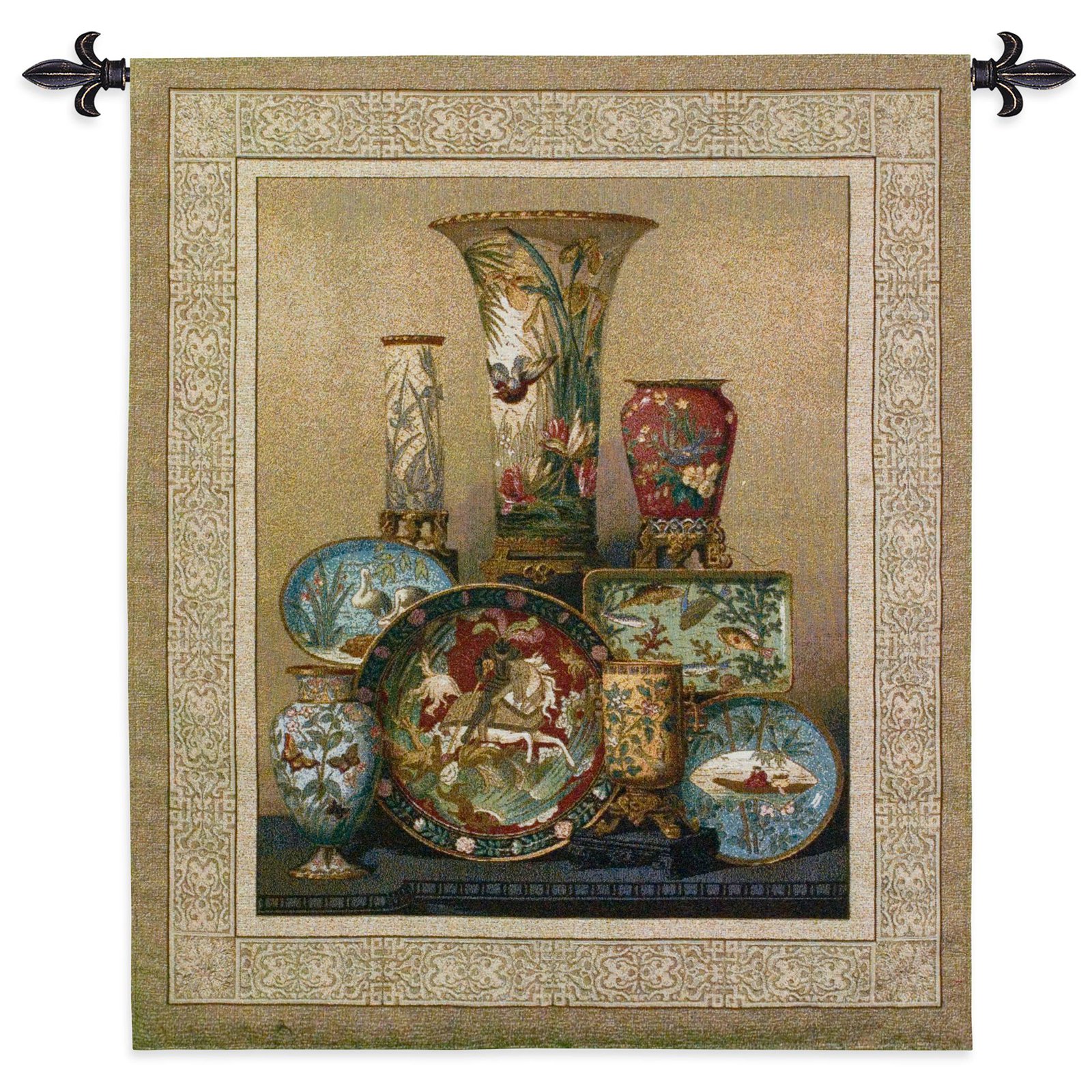 Fine Art Tapestries Elkingtons Cloisonne Wall Tapestry