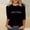 Black, variant on Qulqfy 3/4 Length Sleeve Womens T Shirts Scoop Neck Loose-Fitting Causal Tunic Dressy Raglan Basics Vacation Spring Tops for Women L