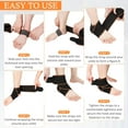 thumbnail image 3 of Ankle Brace for Sprained Ankle, Ankle Support for Women & Men, Adjustable Compression Wrap for Achilles Tendonitis & Plantar Fasciitis Relief (Orange), 3 of 13
