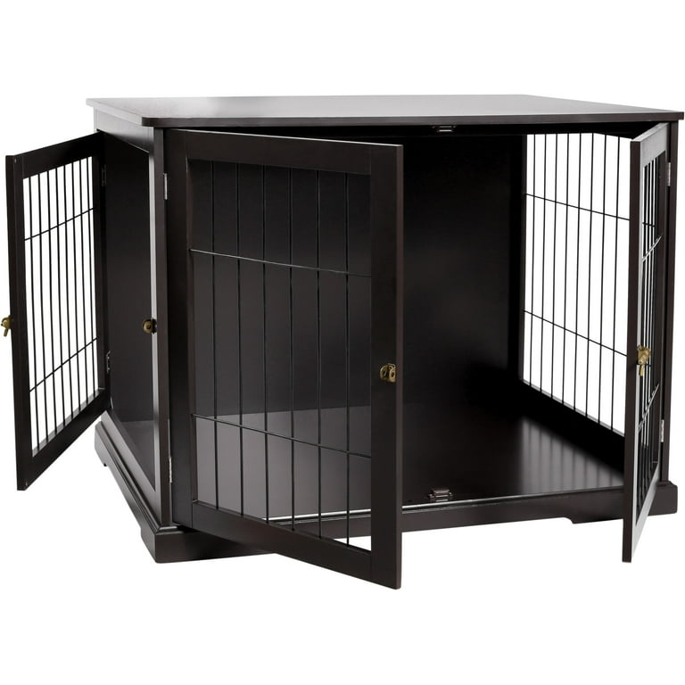 TRIXIE 32.7 Dog Crate Indoor Crate Table for Dogs Up to 50 lb Medium Dog Kennel Brown Walmart