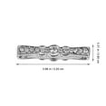 thumbnail image 3 of Miangastore 3 Pcs Replacement Watch Strap Silver Alloy Decorative Ring for Daily Use, 3 of 8