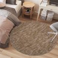 thumbnail image 3 of Garvee 3'x3' Round Solid Area Rug, Machine Washable Rug Indoor Carpet Non-Slip Low-Pile Modern Area Rug for Living Room Bedroom Office, Camel, 3 of 9