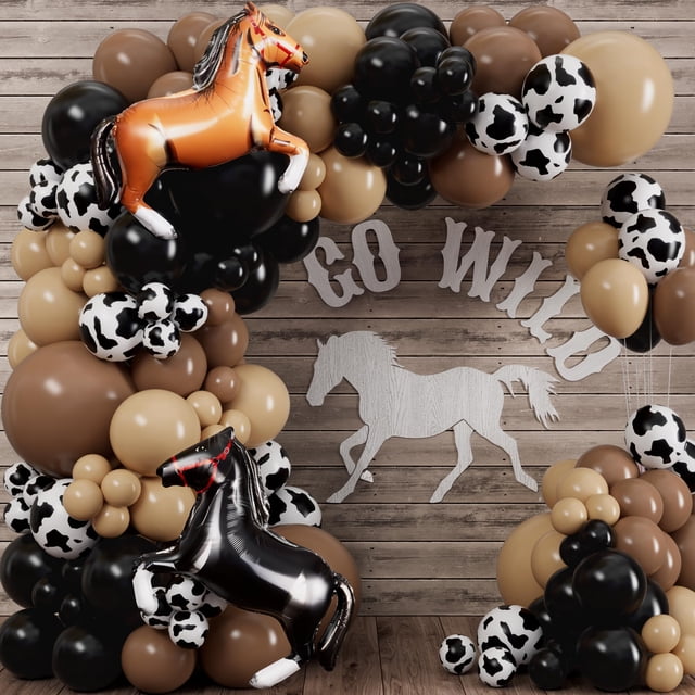 Kit de arco con forma de globo SHERYL DECOR, todo en 1, western con caballo extra