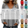 thumbnail image 3 of Zormilly Boho Tops for Women Long Sleeve V Neck Peplum Blouses Fashion Casual Frayed Gauze Shirts, S-3XL, 3 of 7