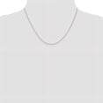 thumbnail image 3 of 14k White Gold .8mm Diamond-Cut Cable Pendant Chain, 3 of 5