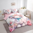 thumbnail image 3 of Castle Fairy Boys Girls Cartoon Floral Sheep Twin Bedding Sets 7-Piece,Kawaii Farmhouse Animal Bedding Comforter Set Microfiber,Chic Flowers Blossoms Breathable Sheet Sets,Ultra Soft Home Decor, 3 of 8
