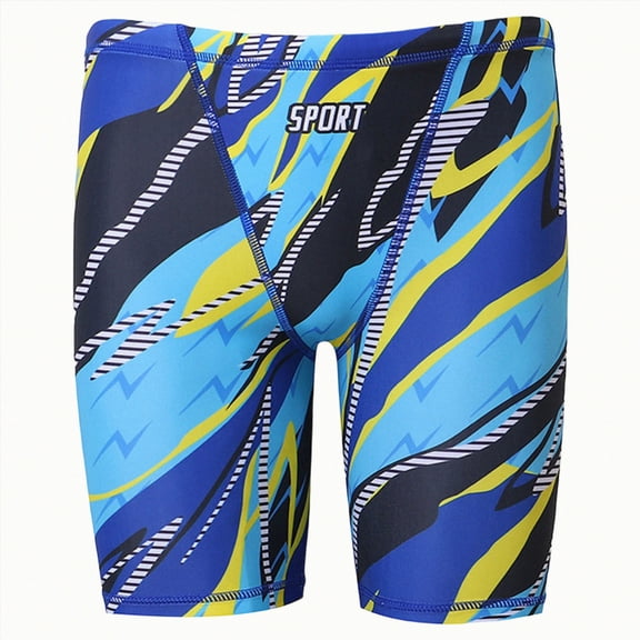 Xudanell Boys Swim Jammers Youth Competitive Swim Team Trunks Racing Swimsuit Athletic Swimming Shorts Slim/Standard/Husky