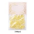 thumbnail image 2 of Vogacara 1440 piezas de cristal conjunto llamativo personalizado 3D puntas decoración uñas arte diamantes de imitación tarjeta hacer vestido Juegos de manicura Amarillo, 2 of 6
