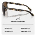 thumbnail image 5 of Ray-Ban RB4547 BOYFRIEND TWO POLARIZED Square Shaped Sunglasses for Men & Women - Includes Official Rayban Eyewear Kit - Ideal Formal & Casual Wear Sunglasses - Brown Lens, 5 of 7