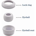 thumbnail image 3 of 3-Piece Pool Jet Nozzle Set, 360-Degree Rotating Massage Nozzles for Spa and Swimming Pools, 3 of 5