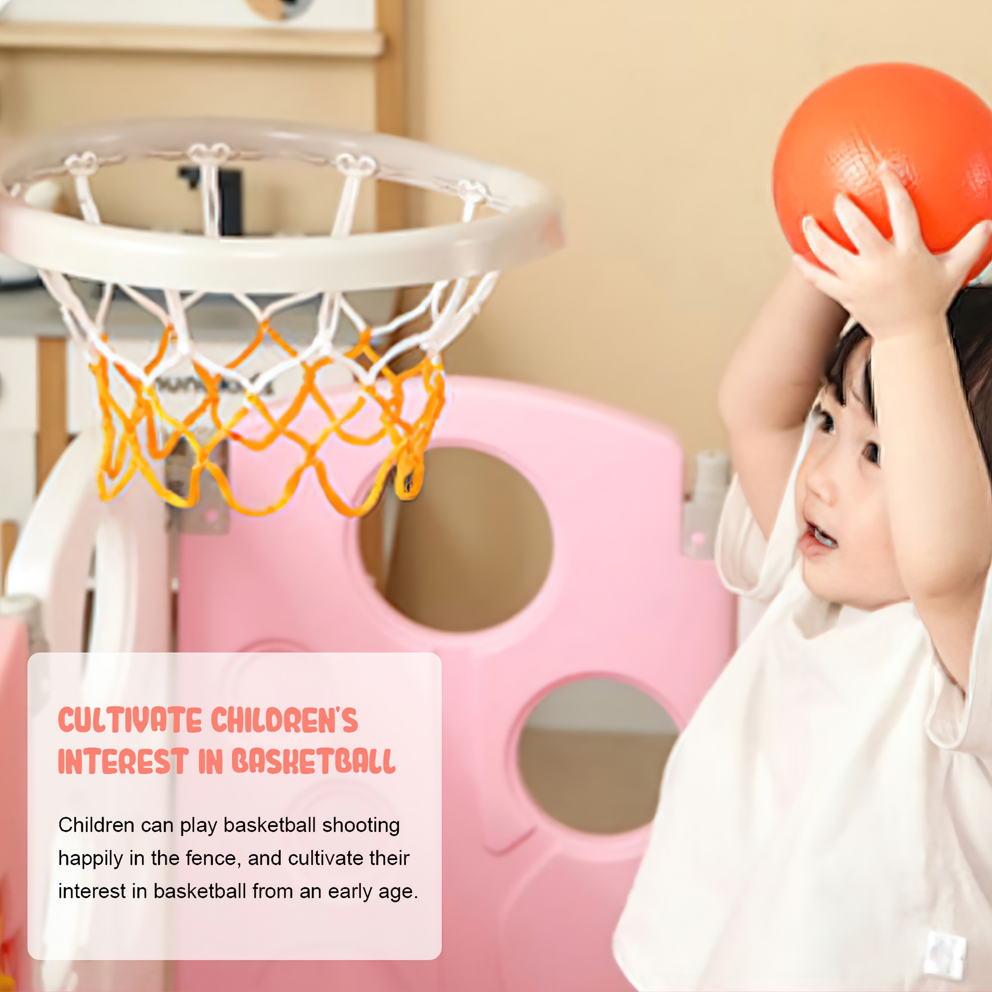 CIPACHO 12 Panel Safety Play Yard for Kids Toddler Baby, Lightweight Panel Play Activity Centre Yard, Cute Flexible Sturdy Play Pen Indoor for Toddler, Pink CIPACHO 12 Panel Safety Play Yard for Kids Toddler Baby, Lightweight Panel Play Activity Centre Yard, Cute Flexible Sturdy Play Pen Indoor for Toddler, Pink