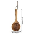 thumbnail image 5 of MUSEYA Household Long Handle Water Scoop Wood Ladle Brown Home Use 1Pack, 5 of 8