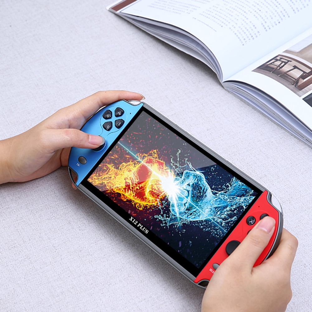 SUNHUFA X12 Plus Classic Video Game Player 10000 Games 7.1inch HD Screen Portable Game Console Support TV Output 2500mAh Gift for Kids Adult