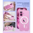 thumbnail image 3 of Funda magnética BERFY para iPhone 16 de 6.1 pulgadas con protector de pantalla, 3 of 9