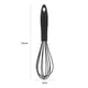 thumbnail image 2 of Batidor de Silicona Comercial Antirayaduras de 30 Cm, Mango Ergonómico Rojo, Resistente Al Calor, Flexible, para Cocina, Espumador de Leche, Batidor de Café para Mezclar, Batir, Remover y Cocinar | A, 2 of 2
