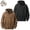 Brown+Black, variant on Men's 2 Pack 100% Cotton Vintage Washed Distressed Hoodies, Heavyweight Pullover Hooded Sweatshirts with Kangaroo Pocket, Loose Fit Casual Streetwear for Men