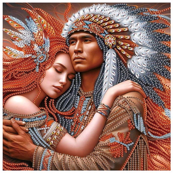 5D DIY Diamond Painting Kit Battle Couple Creative Handicraft Artwork for Home Wall Decor, Birthday or Christmas Gift