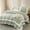 Bean Green Ruffle 01, variant on Green Ruffle Duvet Cover Queen 3Pcs Shabby Chic Farmhouse Bedding Set Girls 100% Washed Microfiber Duvet Cover Set Boho Vintage Ruffled Bedding with 2 Pillowcases(No Comforter)