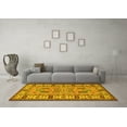 thumbnail image 3 of Ahgly Company Machine Washable Indoor Rectangle Oriental Yellow Traditional Area Rugs, 3' x 5', 3 of 4